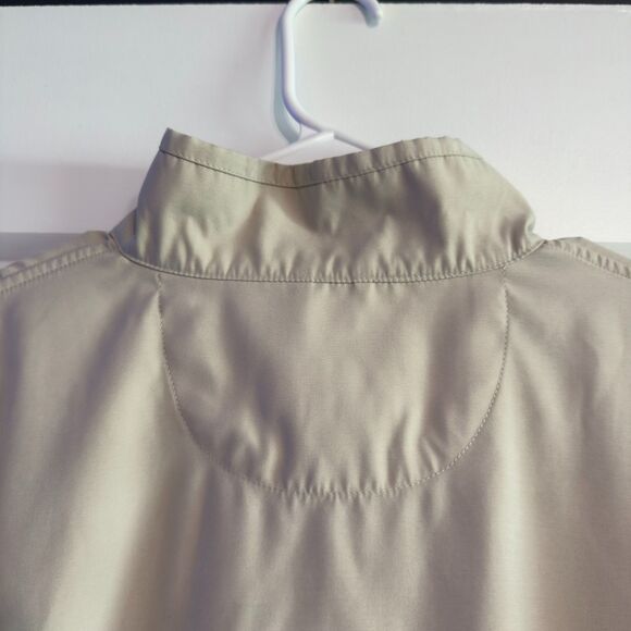 Eddie Bauer Golf Women’s Large Beige Quarter Zip Pullover Jacket Windbreaker - Picture 3 of 8